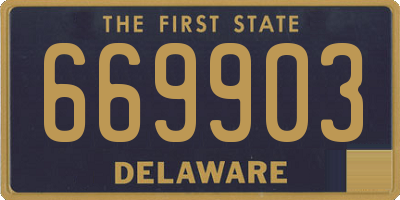 DE license plate 669903