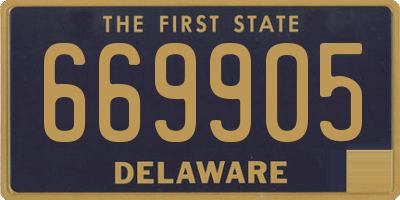 DE license plate 669905