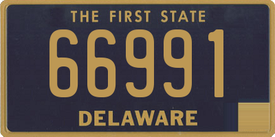 DE license plate 66991