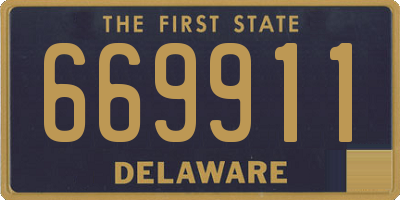DE license plate 669911