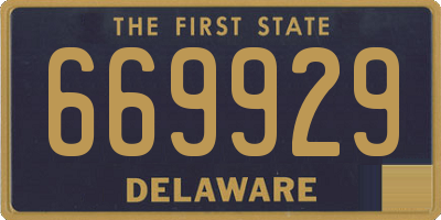DE license plate 669929