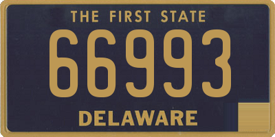 DE license plate 66993