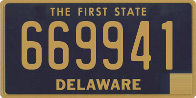 DE license plate 669941