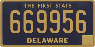DE license plate 669956