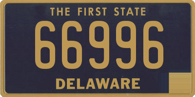 DE license plate 66996