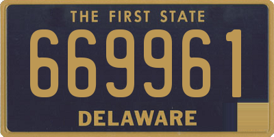 DE license plate 669961