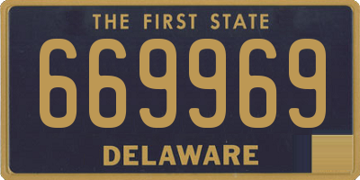 DE license plate 669969