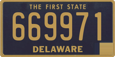 DE license plate 669971