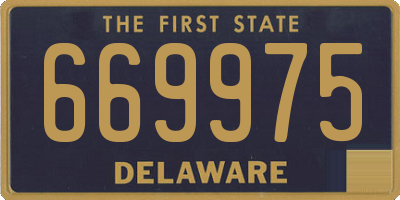 DE license plate 669975