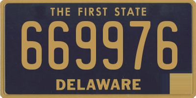 DE license plate 669976