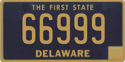 DE license plate 66999