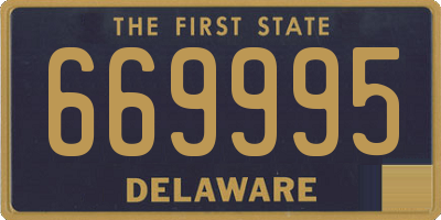 DE license plate 669995