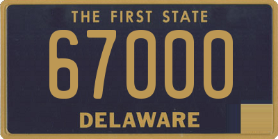 DE license plate 67000