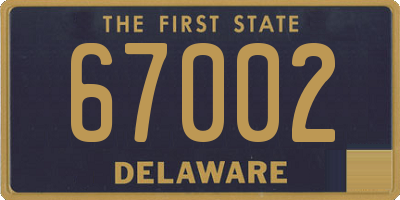 DE license plate 67002