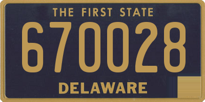 DE license plate 670028