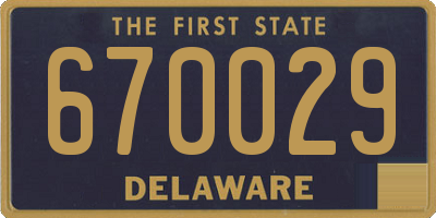 DE license plate 670029