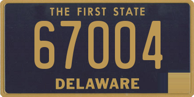 DE license plate 67004