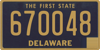 DE license plate 670048