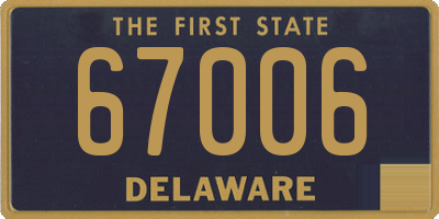 DE license plate 67006