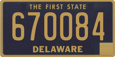 DE license plate 670084