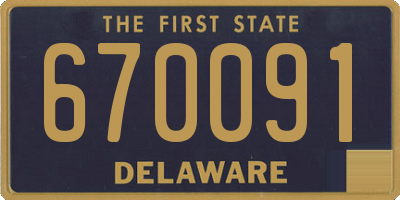 DE license plate 670091