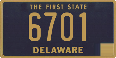 DE license plate 6701