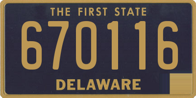 DE license plate 670116