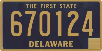 DE license plate 670124