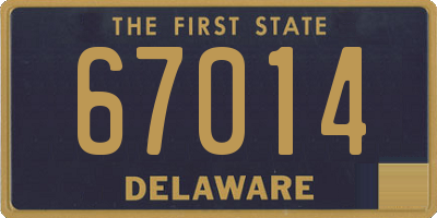 DE license plate 67014