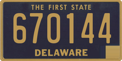 DE license plate 670144