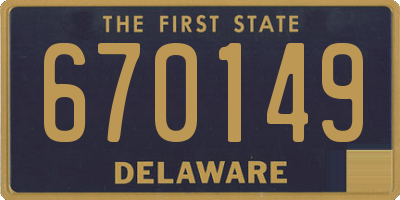DE license plate 670149