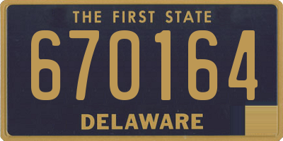 DE license plate 670164