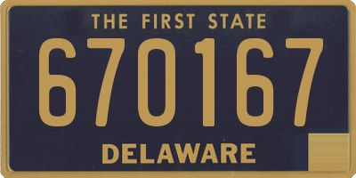 DE license plate 670167