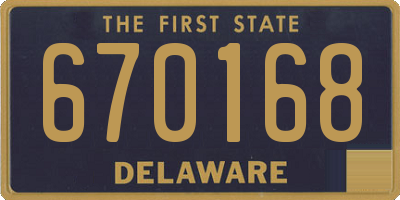 DE license plate 670168