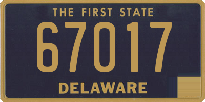 DE license plate 67017