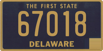 DE license plate 67018