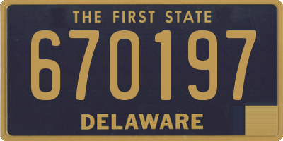 DE license plate 670197