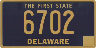 DE license plate 6702