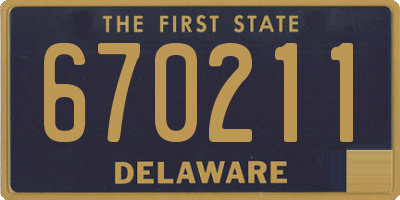 DE license plate 670211