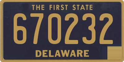 DE license plate 670232
