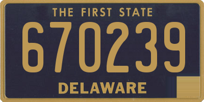 DE license plate 670239