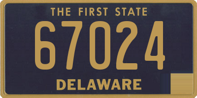 DE license plate 67024