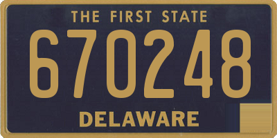 DE license plate 670248