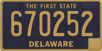 DE license plate 670252