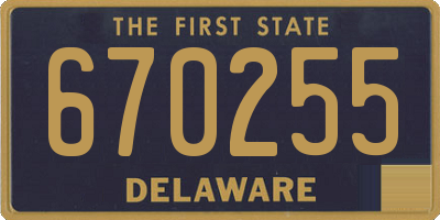 DE license plate 670255
