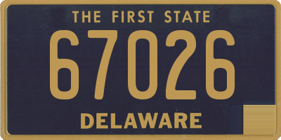 DE license plate 67026