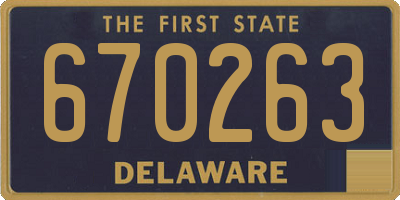 DE license plate 670263