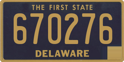 DE license plate 670276