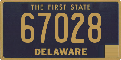 DE license plate 67028