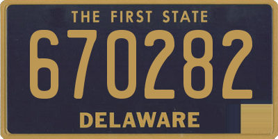 DE license plate 670282